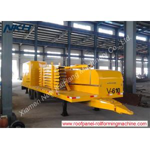 China V610 Big Span Roof Panel Roll Forming Machine With Bending / Curving Machine supplier