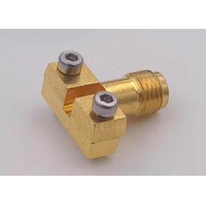 China oro del conector del lanzamiento del extremo de la hembra de 40GHz 2.92m m plateado con el bloque para la prueba del PWB wholesale