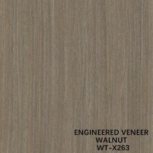 0.15-0.55mm Thickness Engineered Wood Veneer X263 Quarter Cut Fine Line Grain For Door And Windows