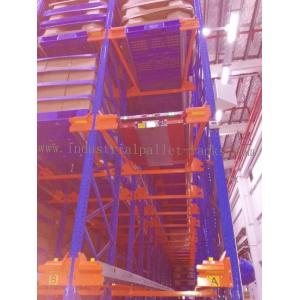 Heavy Duty Pallet Storage Radio Shuttle Racking System Operated by Forklift / Shuttle Motor