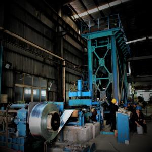 Continuous Vertical Galvanizing Line Process 0.14-2.6mm 550-1350mm Alloy Steel Plate