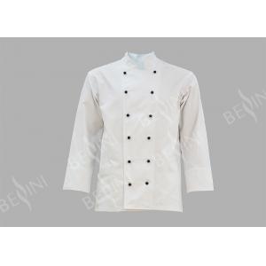China Breathable Protective Work Clothing White Chef Jacket OEM / ODM Available supplier