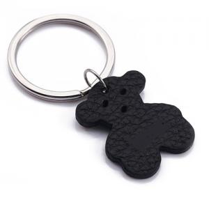 China Black Stainless Steel Key Ring Logo Customized Custom Keychains For Girls supplier
