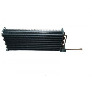 Silver Aluminum Tube Fin Heat Exchanger Refrigeration Cooling System Support