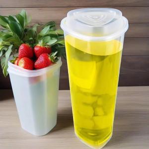 China Mode Nouveau triangle en forme jetable clair 500ml 700ml PP boisson froide bulle lait thé Boba Gobelets en plastique jetables avec logo supplier