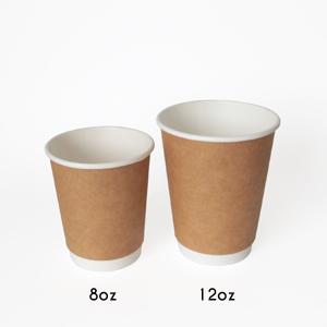 China Restaurant Single PE 16oz Hot And Cold Drinks Biodegradable Kraft Paper Cups wholesale