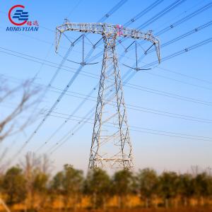 Galvanized Steel 400kv Large Power Line Towers Q355B