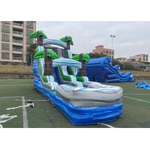 0.55mm PVC Tarpaulin Inflatable Water Games With Slides