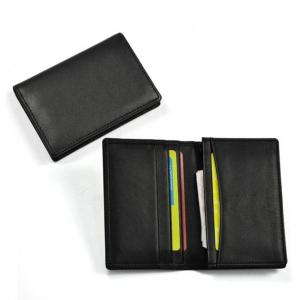 China Lightweight Stylish Leather Business Card Holder Various Color Available supplier