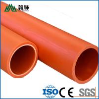 China HDPE Solid Wall Cable Protection Tubes Sleeve 110mm CPVC MPP Threading on sale
