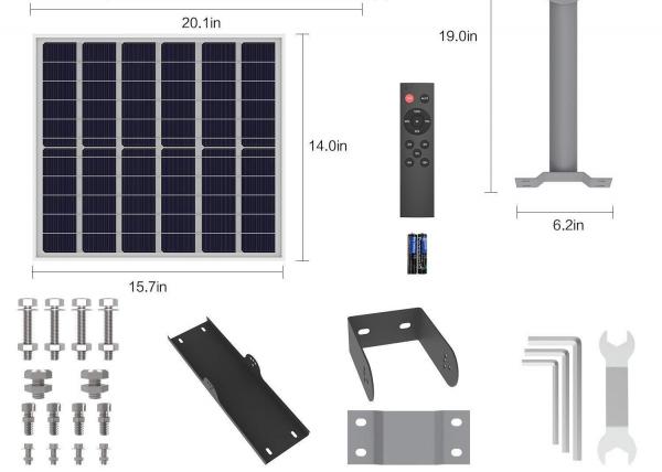 High Lumens Separate SMD 100Watt Solar Street Light waterproof IP65 Wide range