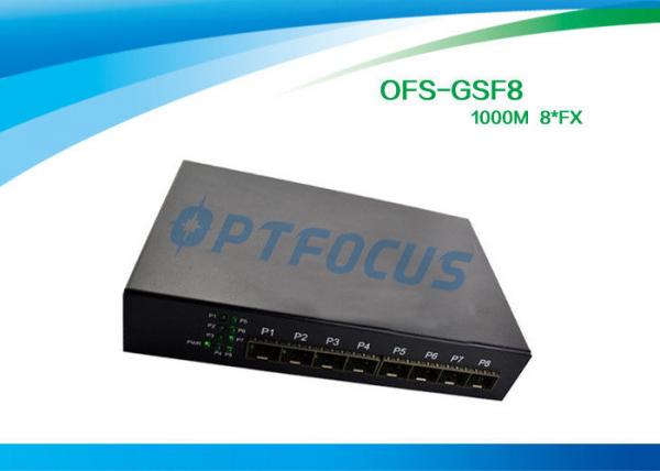 8港12のGbe SFPの繊維光学のイーサネット スイッチ100基盤- Fx DC5V 1Aの電源