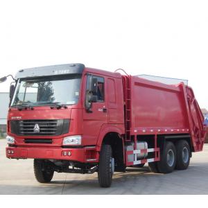 China Red Howo Waste Collection Truck  ,  6 - 19 Cubic Rubbish Compactor Truck supplier