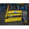 609mm Coil Width Corrugated Roll Forming Machine With Hydraulic Cutting Barrel