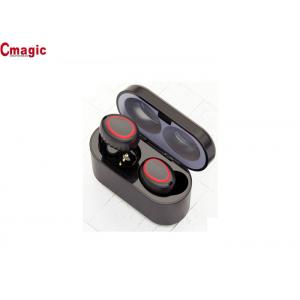 China Mini TWS Bluetooth Earphone double call stereo sound black plus red supplier