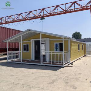 Modern Expandable Prefab House Flexible Sturdy Steel Construction White Finish