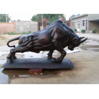 China Custom Size Cast Metal Antique Bronze Bull Statue Sculpture on sale
