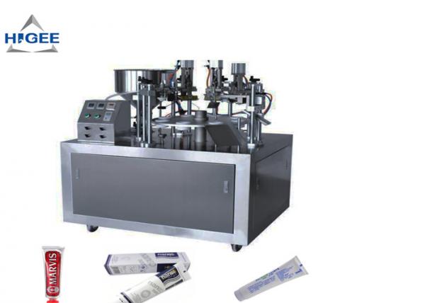 Toothpaste Tube Filling And Sealing Machine Semi Automatic 20pcs Per Minute