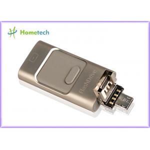 Mobile Phone USB Storage 3 in 1 U-Disk Pendrive Multi-function OTG Card Reader Both for iPhone iOS & Samsung Android