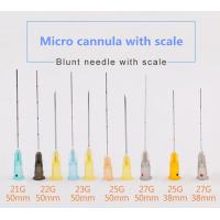 China Lastic Surgery Cosmetic Cannula Sterile 21G Blunt Tip Needle on sale