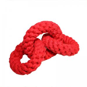 Red Color Pet Play Toys Size 20cm Cotton Linen Material For Entertainment