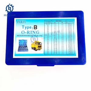 China Rubber O Ring Kit Set Sealing Hydraulic Cylinder Excavator O Ring Kit NBR O-Ring Blue Box supplier
