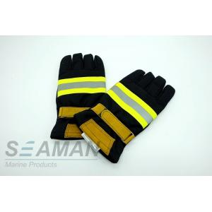 Fire Retardant Aramid Fiber Leather Fireman Protective Gloves Fire Fighting Equipments