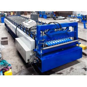 China Steel Corrugated Roof Panel Roll Forming Machine 16 / 18 Steps CE Approval supplier