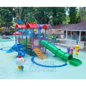 China Colorful Playground Water Slide Children Fibreglass Pool Slide RoHS Approved supplier