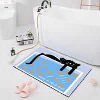 China Technology Velvet Bathroom Waterproof Carpet Non Slip Kitchen Rugs on sale