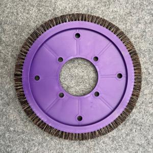 China Tungyang Stenter Machine Parts Brush Wheel Plastic Body Pig Hair Bristle Material Inner Dia 140mm supplier