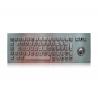 Vandal Proof Stainless Steel Mechanical Keyboard With 800 Dpi Optical Trackball