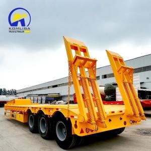 China 4 Axles Excavator Transport Semi-Trailer with Low Boy and 4mm Platform Thickness wholesale