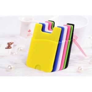 2014 best selling promotion cell phone back 3M fashion silicone card holder sticky