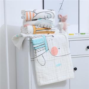 China Multiple Use Muslin Baby Blankets All Natural Material Anti Bacterial 6 Layer supplier