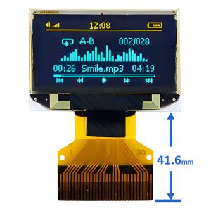 China 0.96 pouces 30 broches ZIF Connecteur OLED Écran mince Panneau 128x64 Dot Matrix SPI Interface I2C supplier