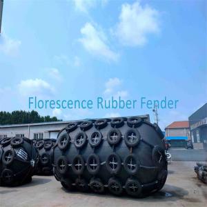 Floating Rubber Pneumatic Fenders On Vessel Boat With Chain And Tyre