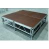 China 1.22*2.4M High 0.4-0.6 Or 0.6-1.0m Aluminum Folding Stage With Wheels wholesale