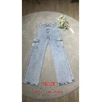 China Custom Logo Fashion Lady Jeans Women Stretch Denim Pants Straight Trend 29 on sale