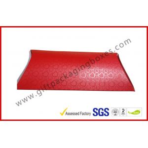 China Handmade UV Coating Pillow Card Board Packaging Boxes , A4 B5 Red Document Card Board Box supplier