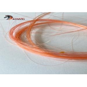 China Orange Colored Hair Extensions Human Hair 6in 7in 8in Horse Hair Extensions supplier