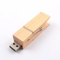 China Clip Shaped Wooden USB Flash Drive Fast USB 2.0 3.0 2GB 4GB 256GB on sale