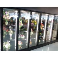 China Floral Display Walk In Coolers walk in glass door cooler colored steel on sale