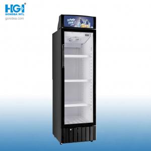 China Commercial Fan Cooling Glass Door Beverage Display Upright Cooler Drinks Fridge supplier