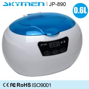 China Digital Timer Jewelry Ultrasonic Cleaning Machine , Ultrasonic Bath Cleaner 0.6L 35W supplier