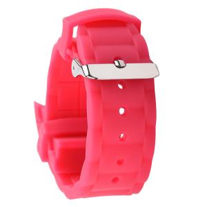 China Unisex Silicone Rubber Watch Strap Bands Curved End 20mm supplier