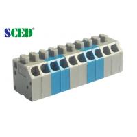 China 45 Degree Wire Inlet Spring Type Terminal Block Pitch 3.50mm 300v 2P - 28P on sale