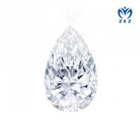 China Colorless 6.33 Carat CVD Pear Shaped Lab Grown Loose Diamonds Color F on sale