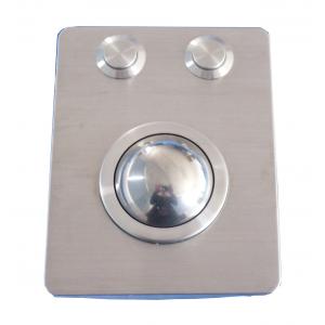 China IP65 vandal proof metal trackball pointing device with 2 mouse buttons supplier