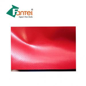 China 440gsm PVC Tent Tarpaulin Woven , Anti Mildew Car Wash Mat Semi Matte supplier